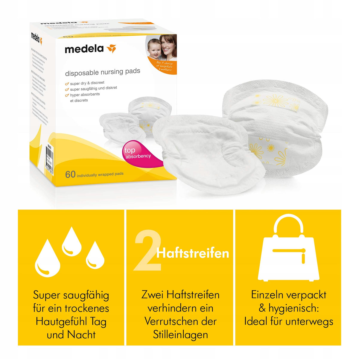 MEDELA Safe&Dry Stilleinlagen x60 SUPER