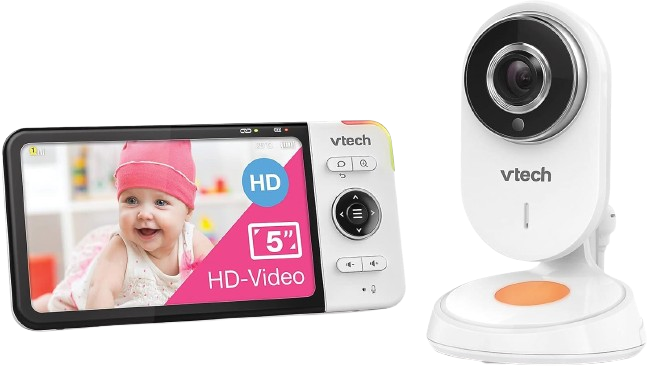 VTECH BM818 HD Babyphone mit Weitwinkelkamera 5" LCD