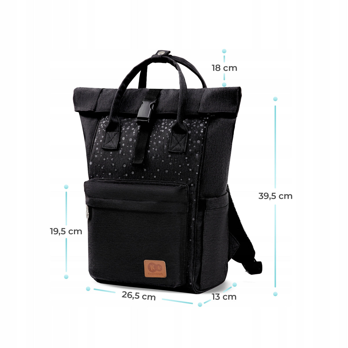 KINDERKRAFT MOONPACK CONFETTI Wickelrucksack und Zubehör