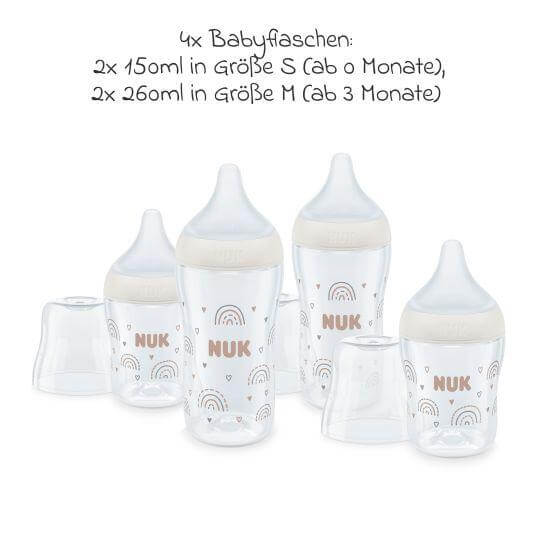 NUK Perfect Match Rainbow Starterset Flaschen 150 / 260 ml 3m+