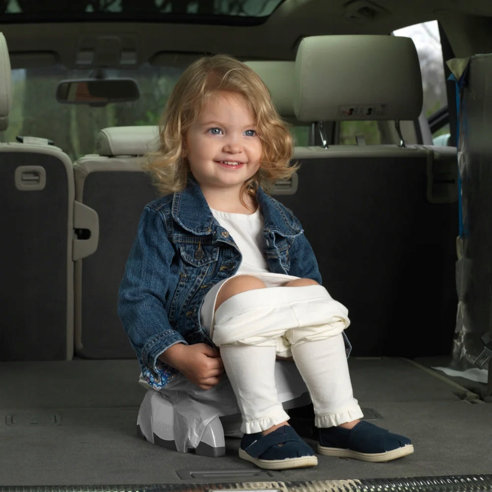 POTETTE PLUS 2-in-1 Reise-Nachttopf und Toilettensitzauflage + Beutel
