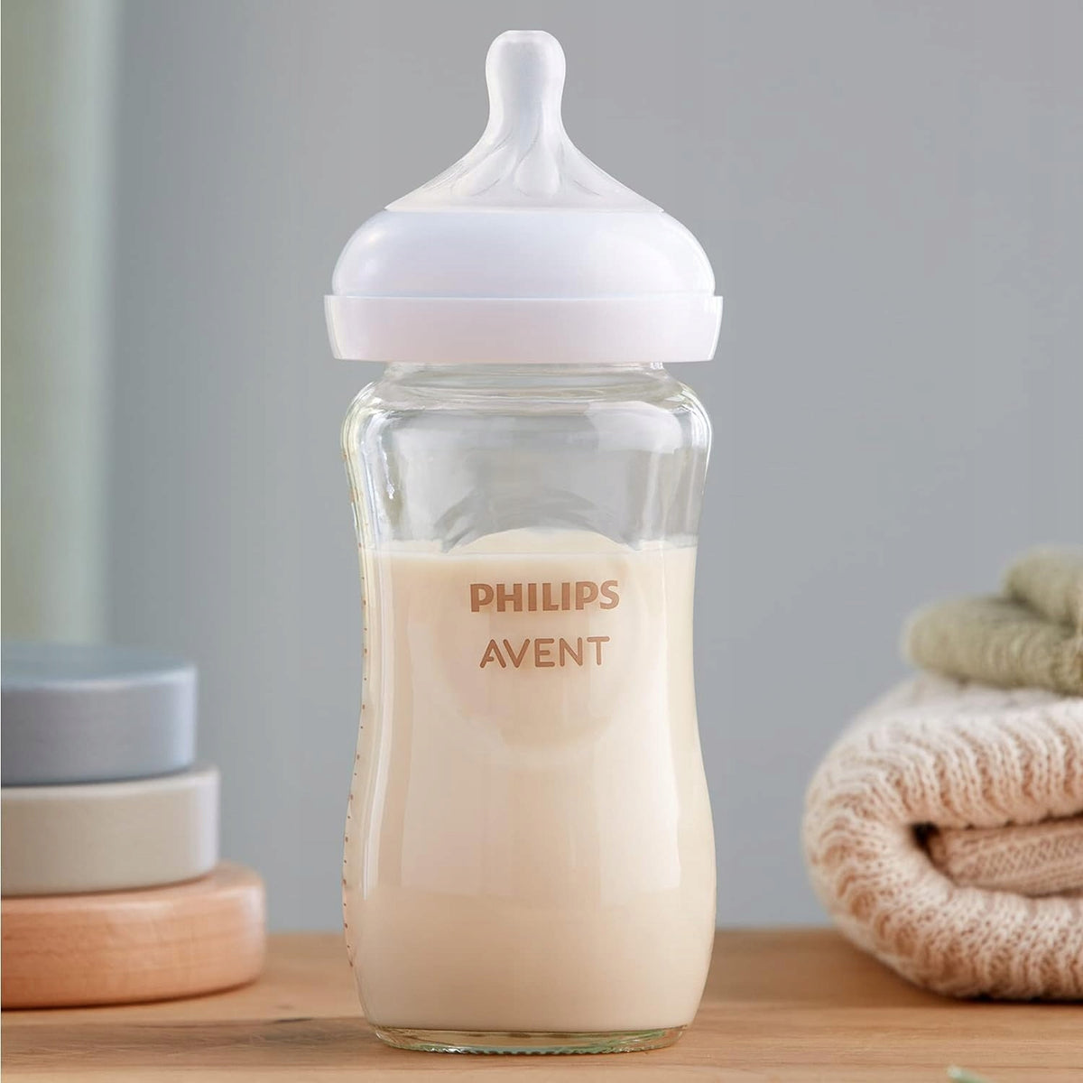 PHILIPS AVENT Natural Response Set 3 GLASflaschen + Sauger