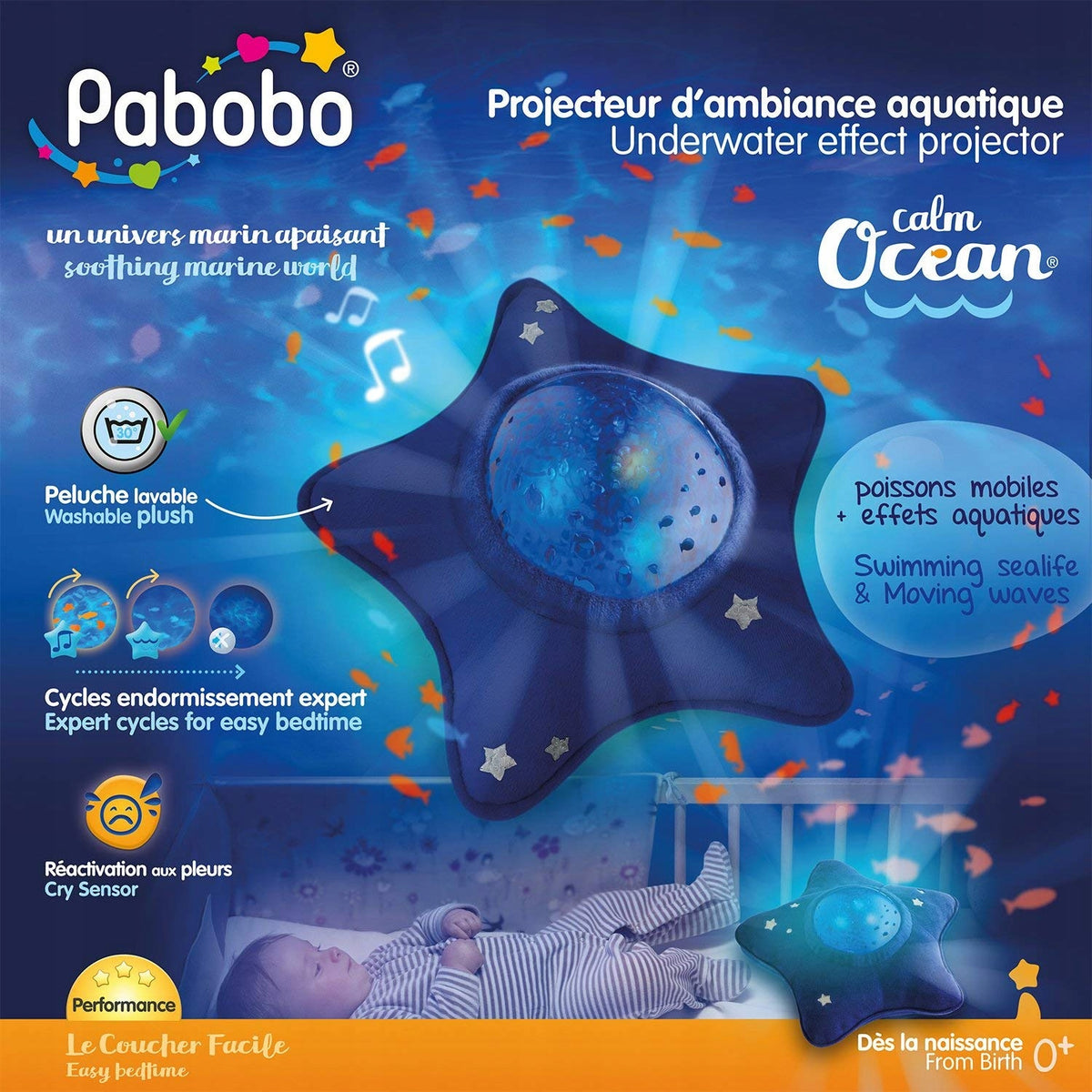 PABOBO Spokojny Ocean PROJEKTOR mit Melodie "O