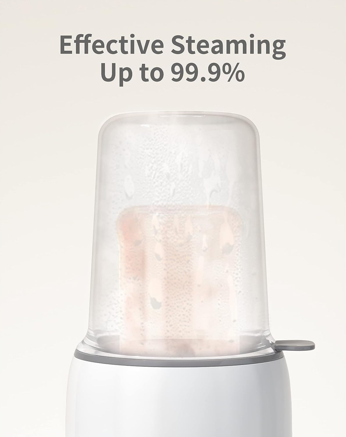 GROWNSY 8w1 sterylizator podgrzewacz do butelek, elektryczny, biały, skuteczne parowanie do 99,9%