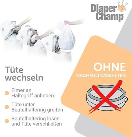 DIAPER CHAMP kosz na zużyte pieluchy