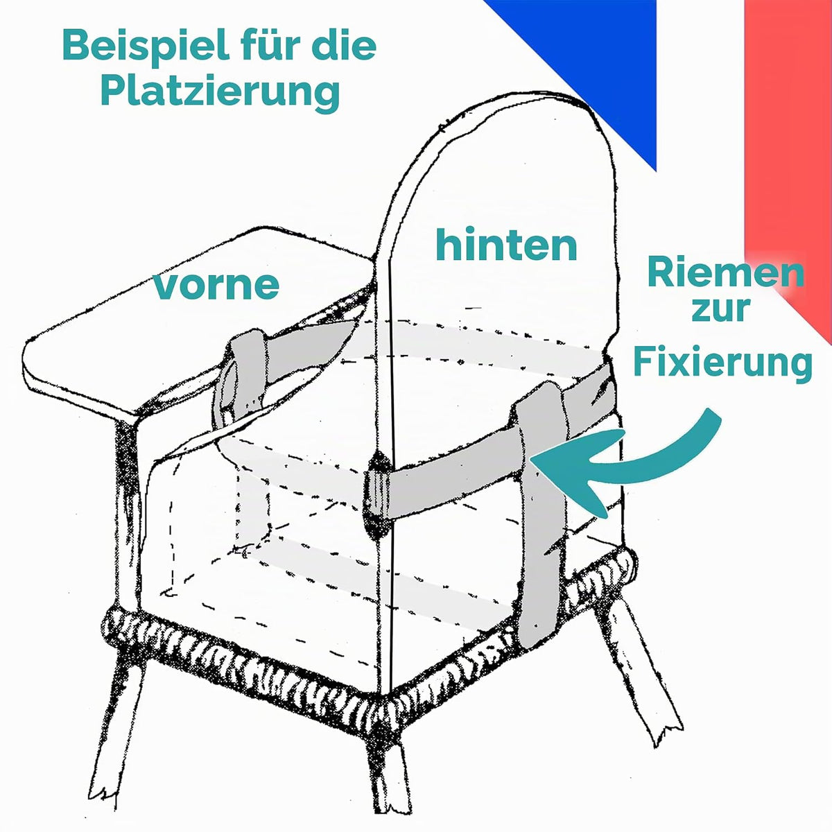 LOOPING Stuhlkissen Einlage für Hochstuhl