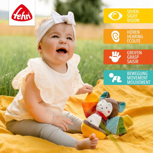 FEHN Stehauf-Fledermaus WANKA WSTAŃKA 20 cm Rassel – Produktfoto 2