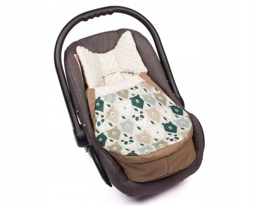 SEVIRA KIDS înfășător sac de dormit pentru scaun auto cărucior MINKY + impermeabil
