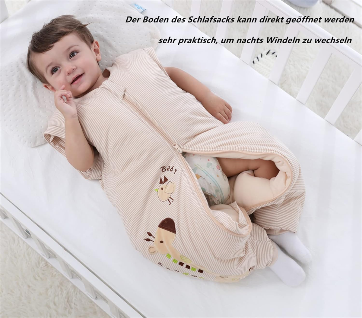 CHILSUESSY Winterschlafsack zum Schlafen 3.5 TOG Gr. 100