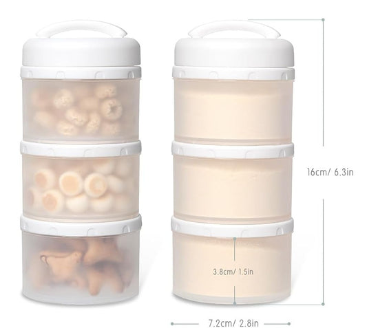 TERMICHY Behälter für Säuglingsnahrung und Snacks, 2 Stück, 6 x 60 g
