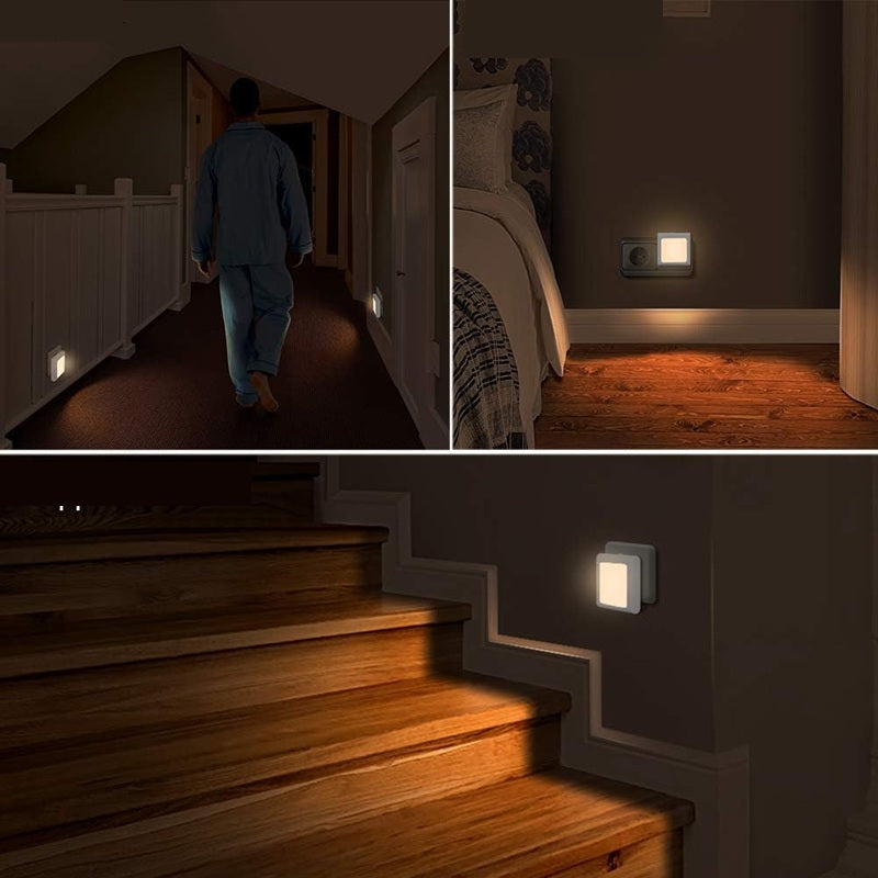 EMOTIONLITE LED-Nachtlicht für die Steckdose 7x7 cm 2 Stück