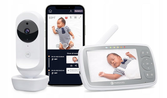 MOTOROLA VM44 Connect Babyphone 4,3" FHSS mit App