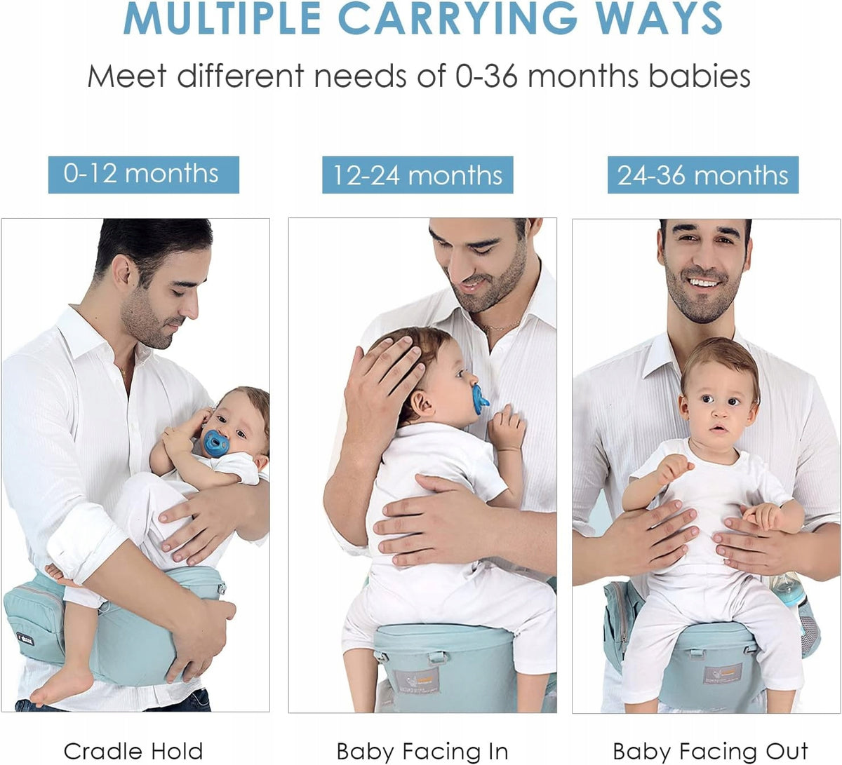SONARIN Baby-Hüfttrage 0-36 Monate