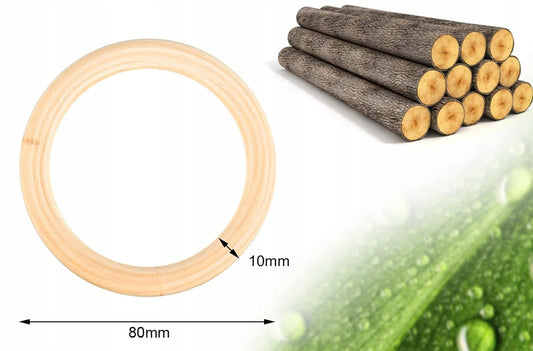 ROSEWINEC Holzbeißring DIY Armband Spielring 1 Stück