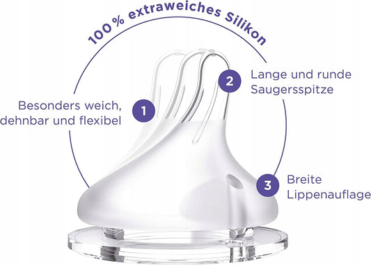 LANSINOH Flasche 240 Sauger M