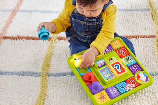 FISHER-PRICE HRB74 interactieve speelplaat met 40 geluiden D. DUITS