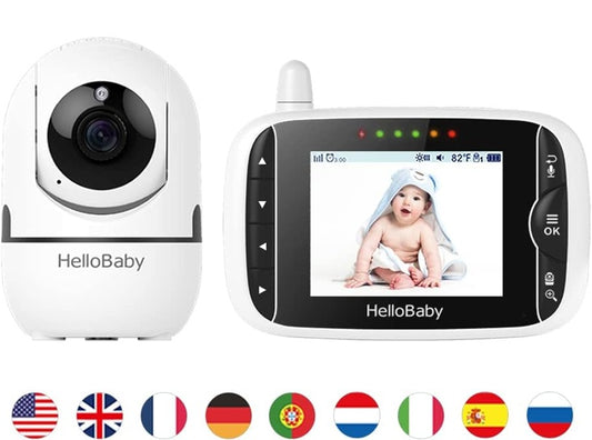 HELLO BABY HB65 baby monitor elettronico telecomandato 3,2" TFT LCD