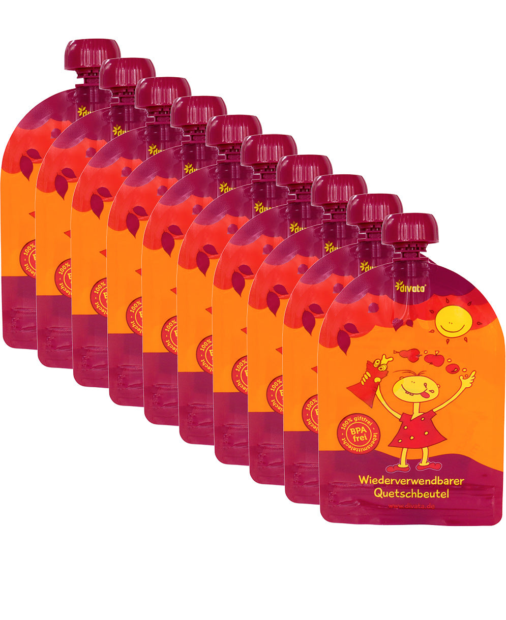 DIVATA MINI Mus-Quetschbeutel x10 100ml