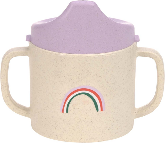 LASSIG Sippy Cup Happy Rascals Heart hrnek s pítkem 150 ml 6 m+