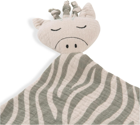 HAUCK Cuddle N Play Musselin-Schnuffeltuch 25 x 25 cm ZEBRA SAGE