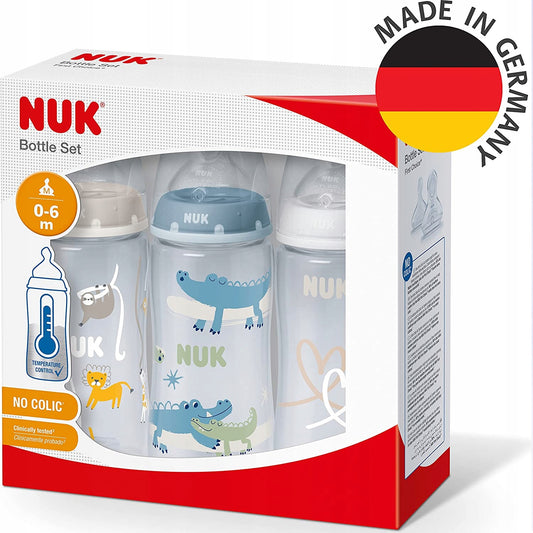 NUK Anti-Colic Flaschenset 3x 300 ml 0-6