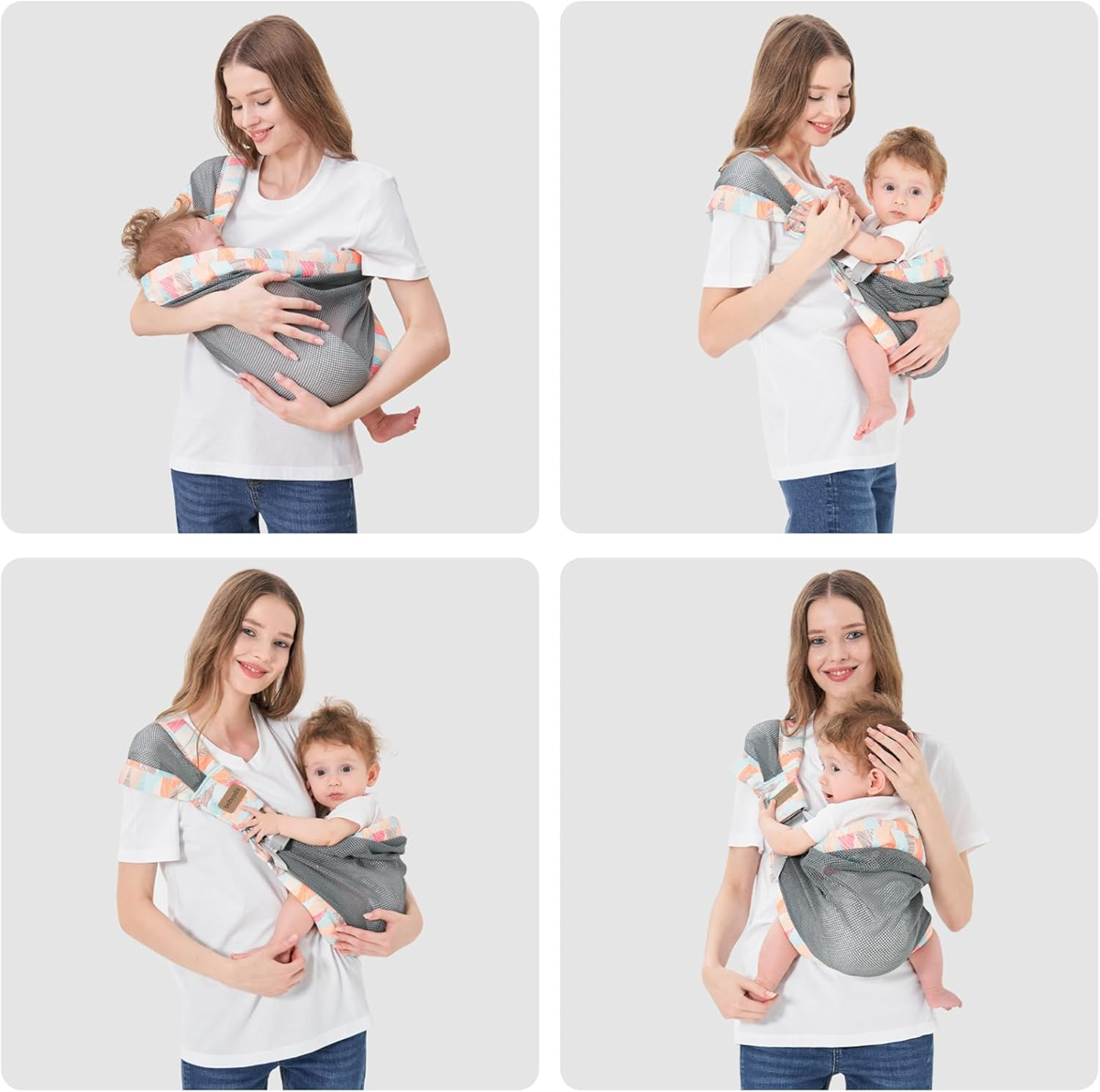 IULONEE Babytrage BAUCHGURT Tragetuch bis 20kg