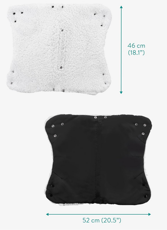 NAVARIS Kinderwagen-Handwärmer mit Fleece, wasserdicht – Produktfoto 2