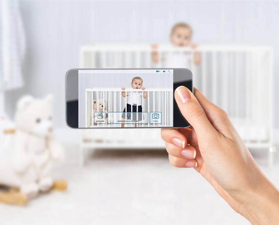REER IP BabyCam NIANIA ELEKTRONICZNA KAMERA WI-Fi, kamera niania z podglądem na smartfonie