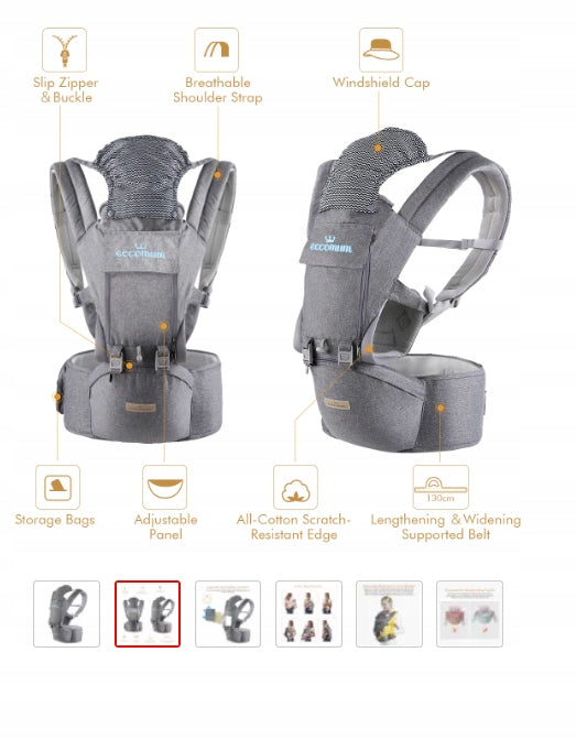 ECCOMUM ergonomické nosítko s bederním pásem 6v1