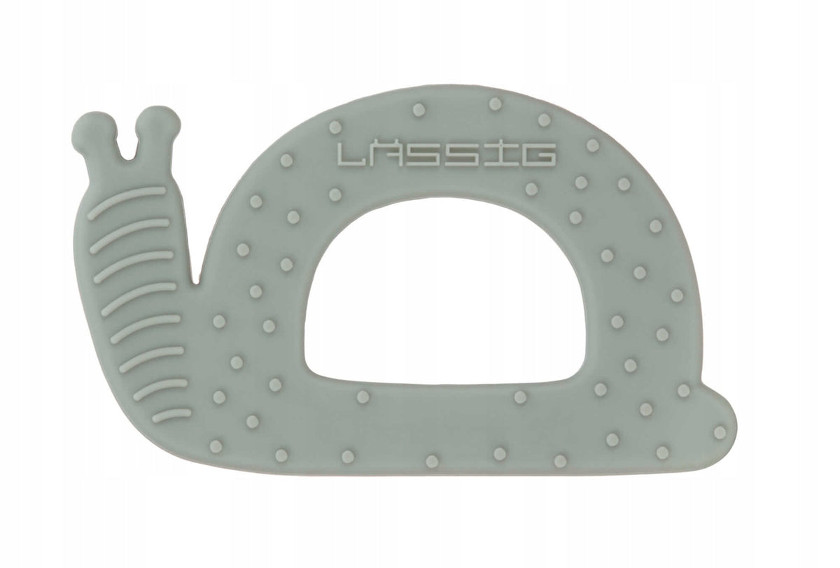 LASSIG Silikon-Beißring 6 x 11 cm SCHNECKE