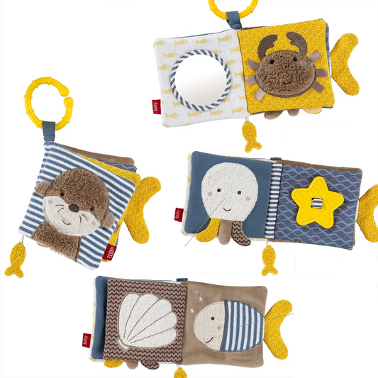 FEHN Otter Theo sensory book, hanging toy