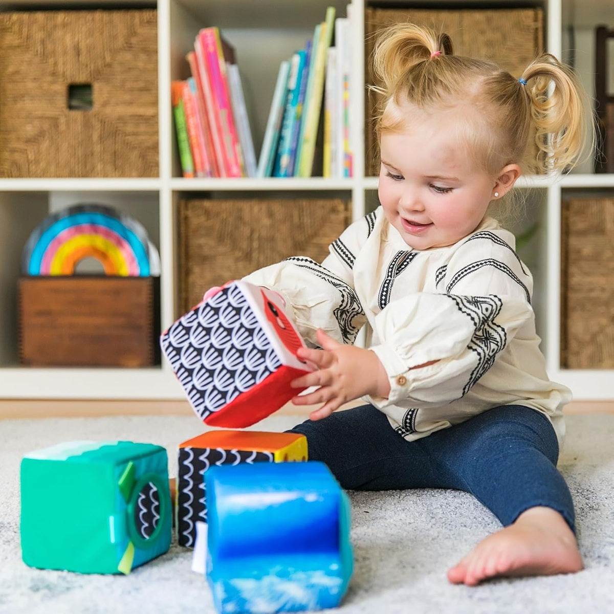 BABY EINSTEIN Explore & Discover Blocks Lernwürfel weich 4 Stück
