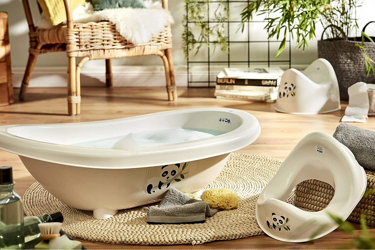 ROTHO WC BIO nakładka na sedes PANDA, kremowa, ergonomiczna, do wszystkich toalet, polipropylen