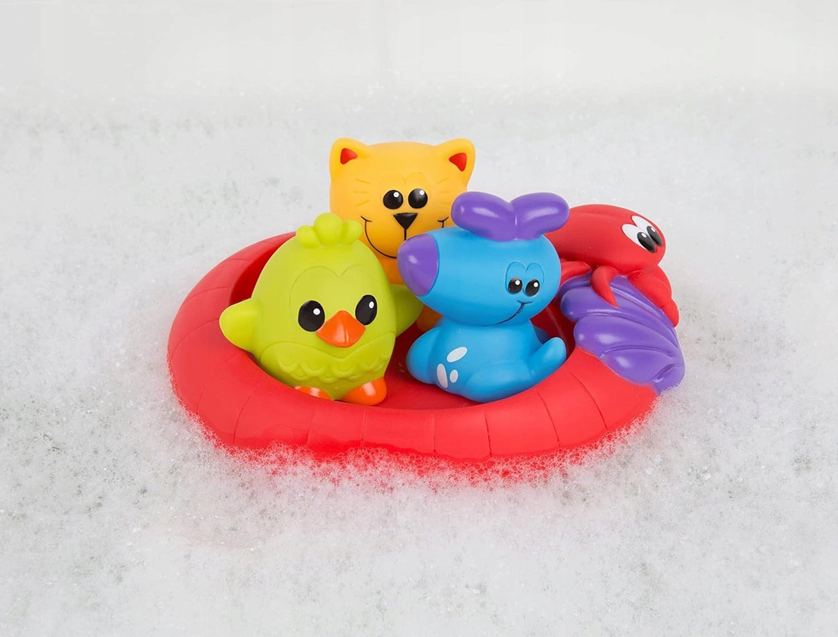 PLAYGRO Splash and Float Badespielzeug, Gummi, 6 m+, 4 Teile