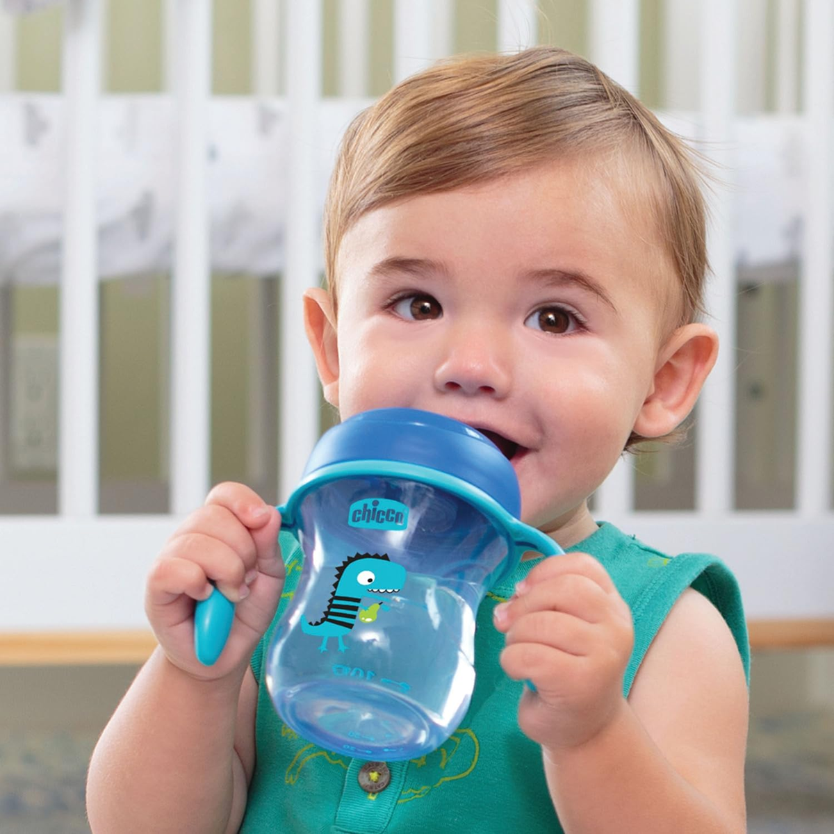 CHICCO Transition Cup Trinklernbecher mit Schnabeltülle und Griffen 200 ml 4m+