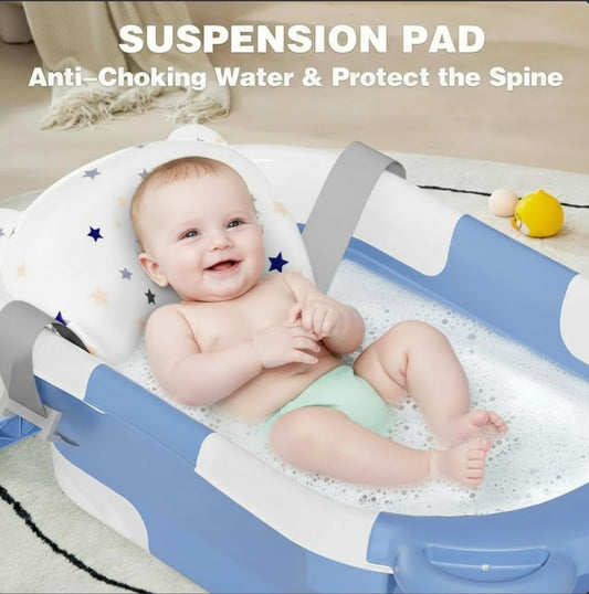 SUPERBE kompakte faltbare Babybadewanne + Bären-Einsatz – Produktfoto 2