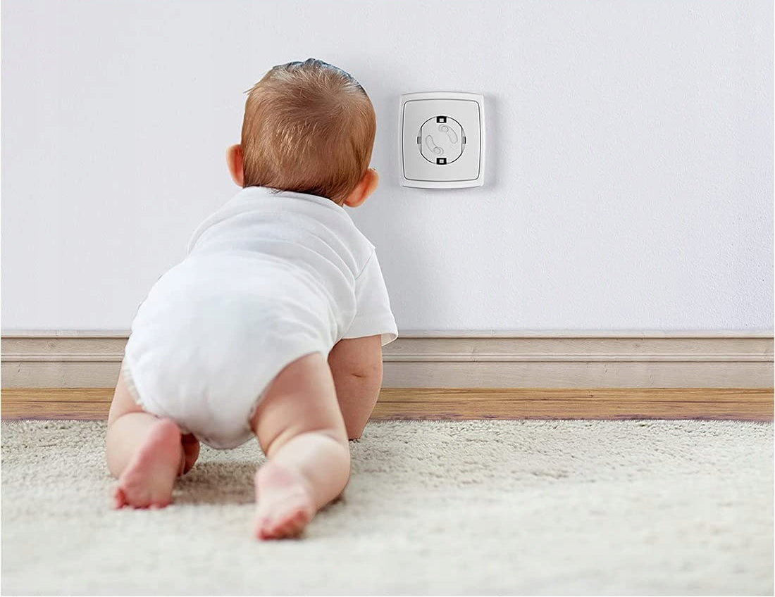 TSLRSA zabezpieczenie przed dziećmi do gniazd elektrycznych x1, białe zabezpieczenie gniazdka dla bezpieczeństwa dziecka