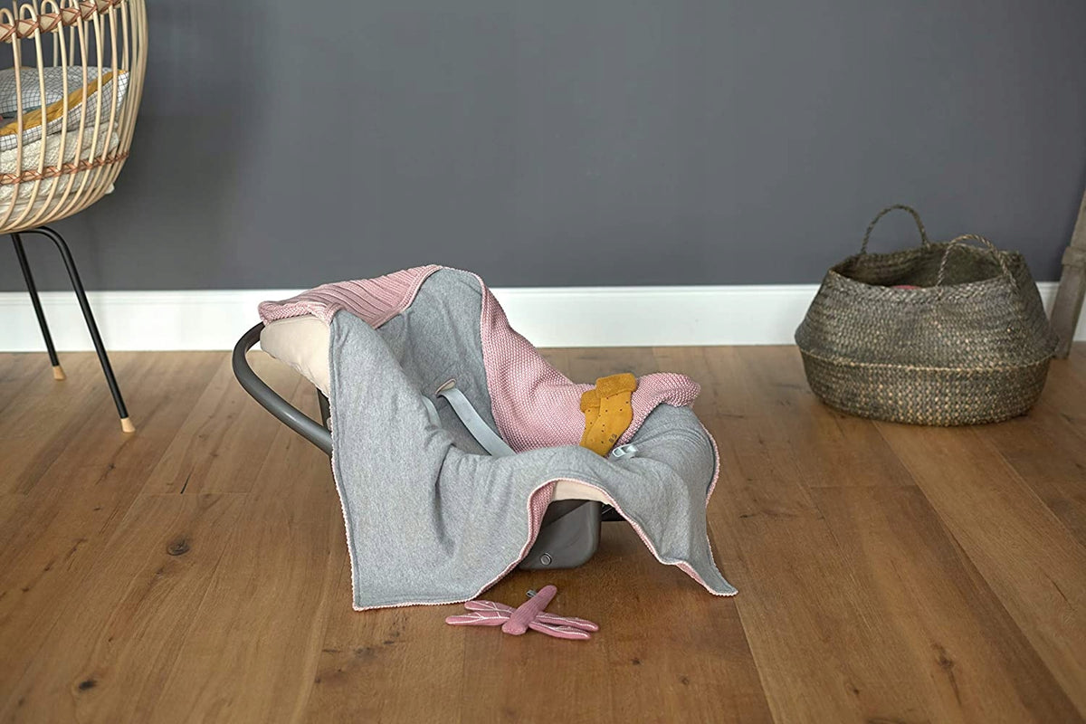 LÄSSIG Fußsack für Babyschale GOTS