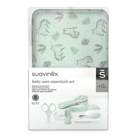 SUAVINEX set de cuidado del bebé de 6 piezas + estuche TIGRE
