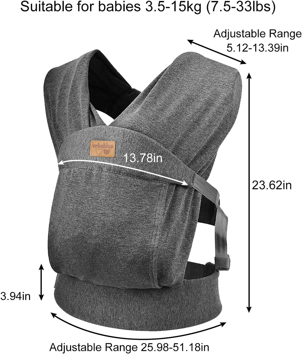 VRBABIES ergonomische Babytrage weich 3-15kg