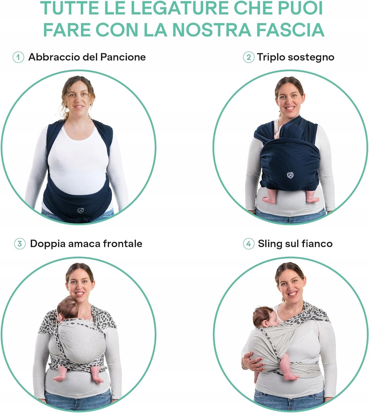KOALA BABYCARE elastisches Tragetuch max. 15kg