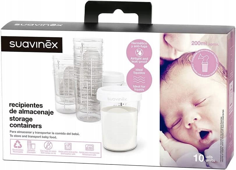 SUAVINEX Aufbewahrungsbehälter 10 x 200ml