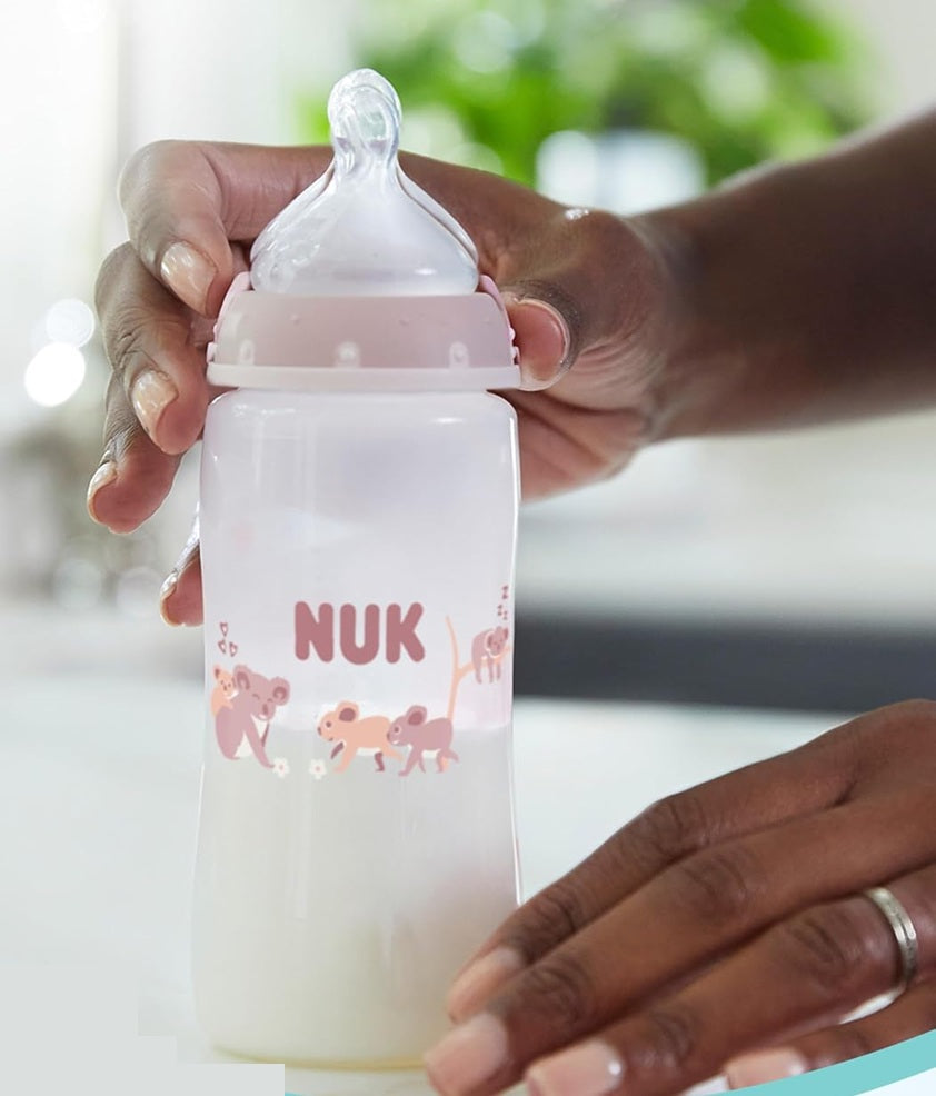 NUK First Choice+ Flasche 300 ml Sauger M mittlerer Durchfluss Temperaturanzeige
