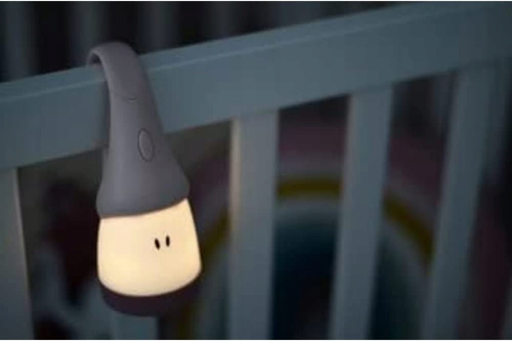 BEABA Pixie 2w1 latarka przenośna lampka nocna LED, różowa lampka dla dzieci do łóżeczka