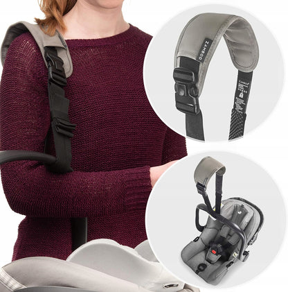 ZAMBOO Schultergurt zum Tragen von Autoschalen 72-143 cm
