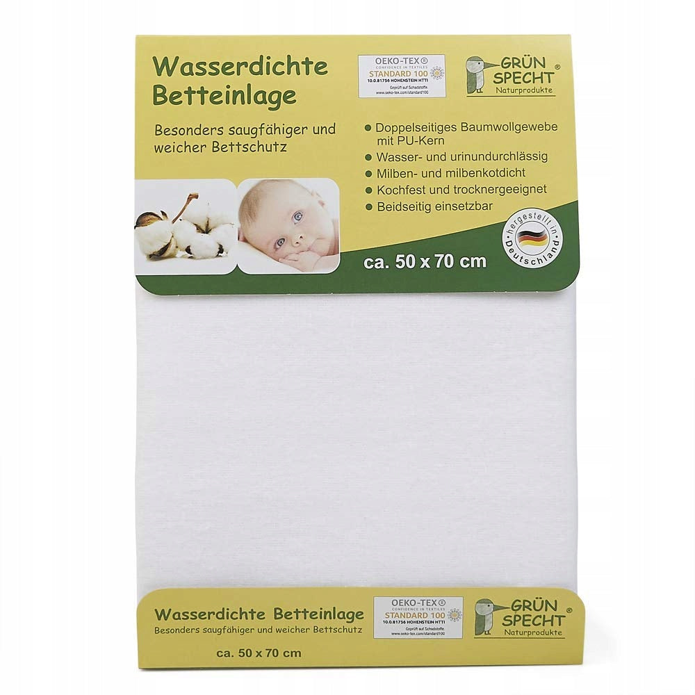 NATURSPECHT wasserdichter Matratzenschoner 50x70 cm
