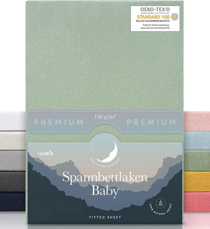 LALENI Spannbettlaken für Babywiege 42x81 2er-Pack