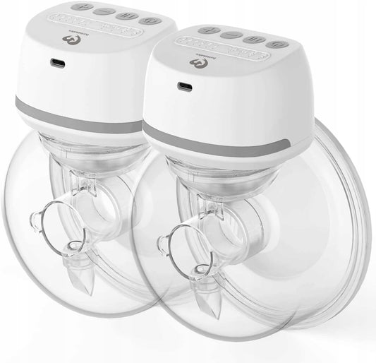 BELLABABY sacaleches eléctrico inalámbrico tipo concha x2