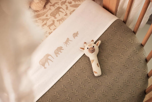 JOLLEIN Baby-Rassel 20cm Giraffe
