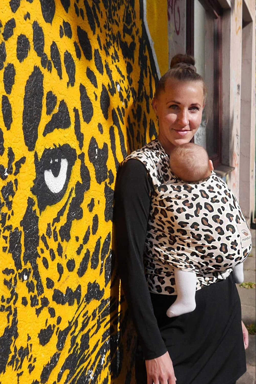 MANDUCA SLING chusta do noszenia dziecka, elastyczna 100% bawełna ekologiczna dla noworodków 0m+